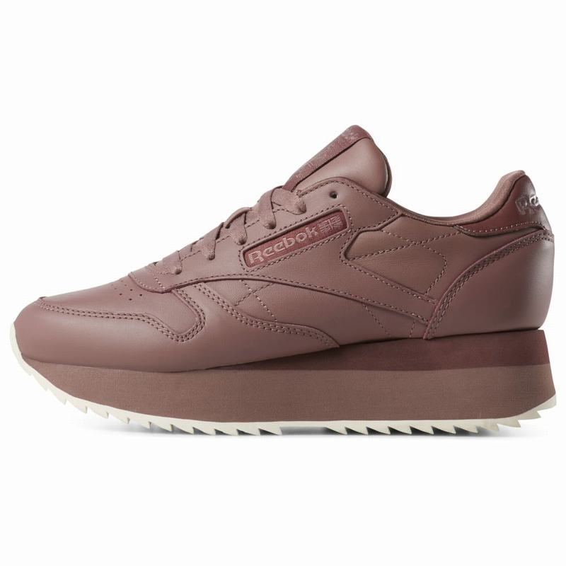 Tenisi Reebok Classic Leather Double Dama Visinii Romania GO9121CI